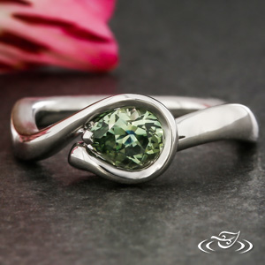 Custom Freeform Engagement Rings Green Lake Jewelry